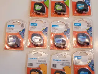 10 stk. Dymo LetraTag labels 12mmx4m