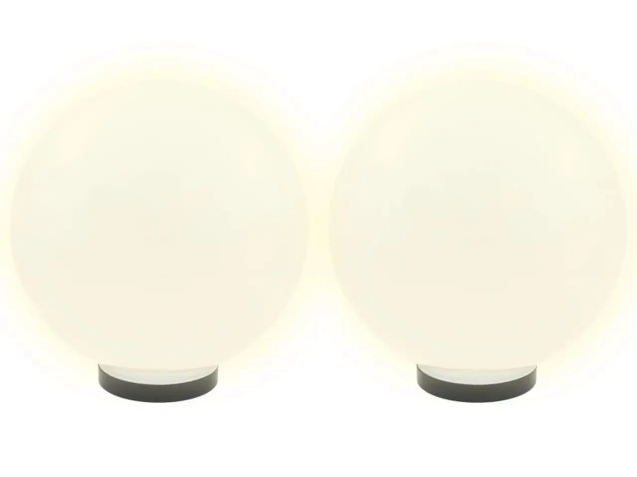 Billede 3 - LED-kuglelamper 2 stk. kugleformet 30 cm PMMA