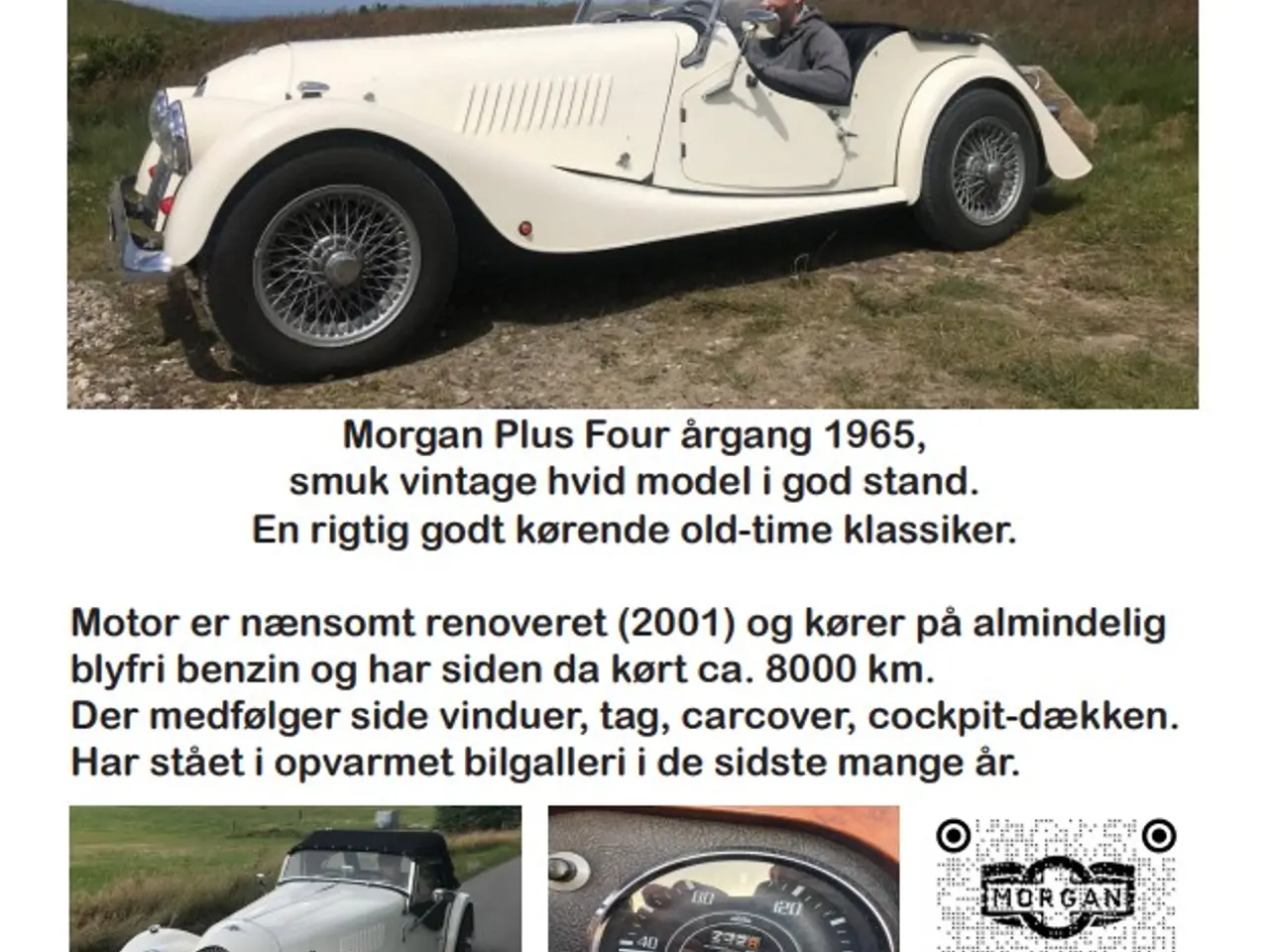 Billede 1 - Veteranbil flot Morgan Plus 4