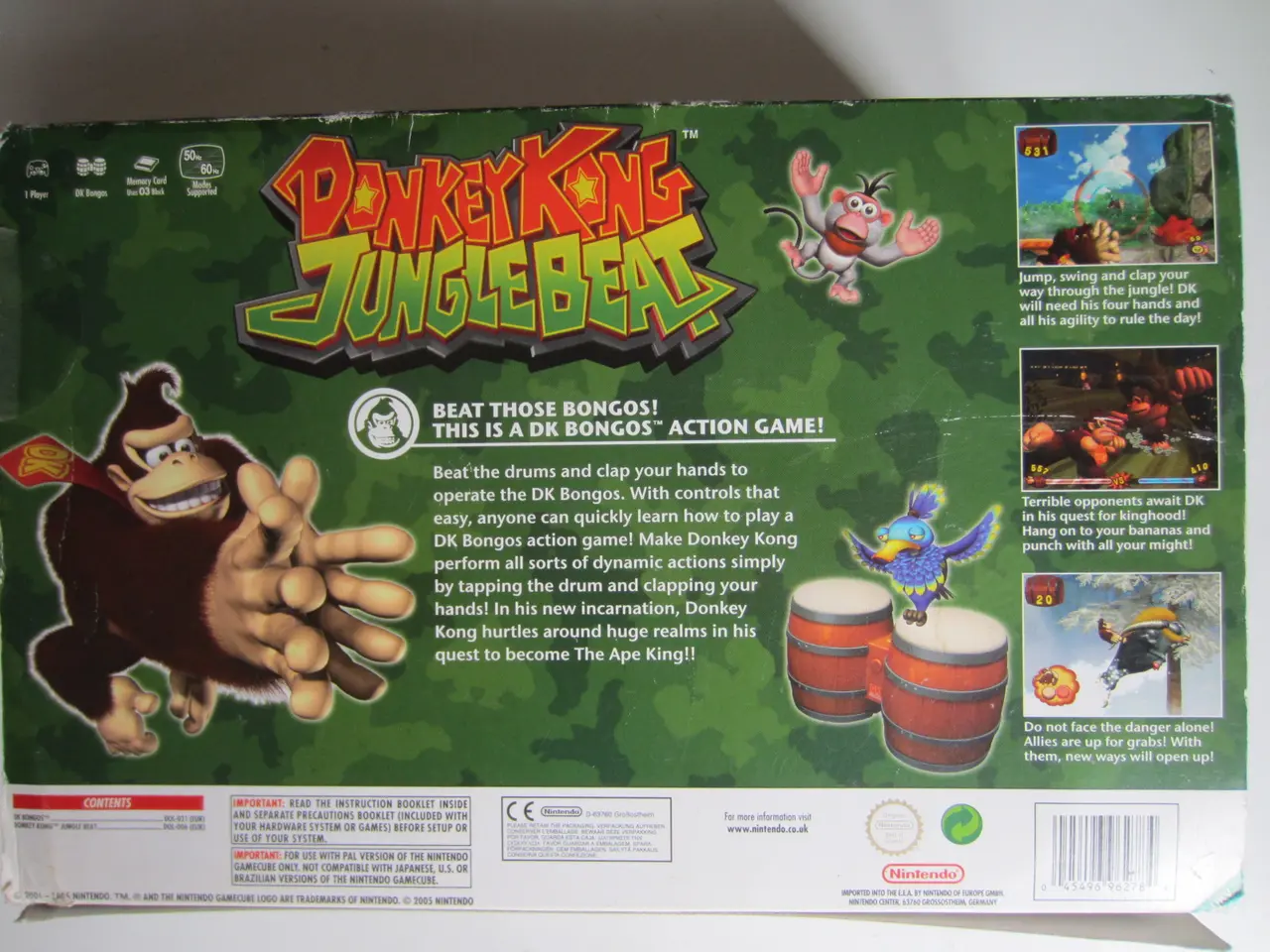 Billede 5 - Nintendo Donkey Kong Jungle Beat trommer til