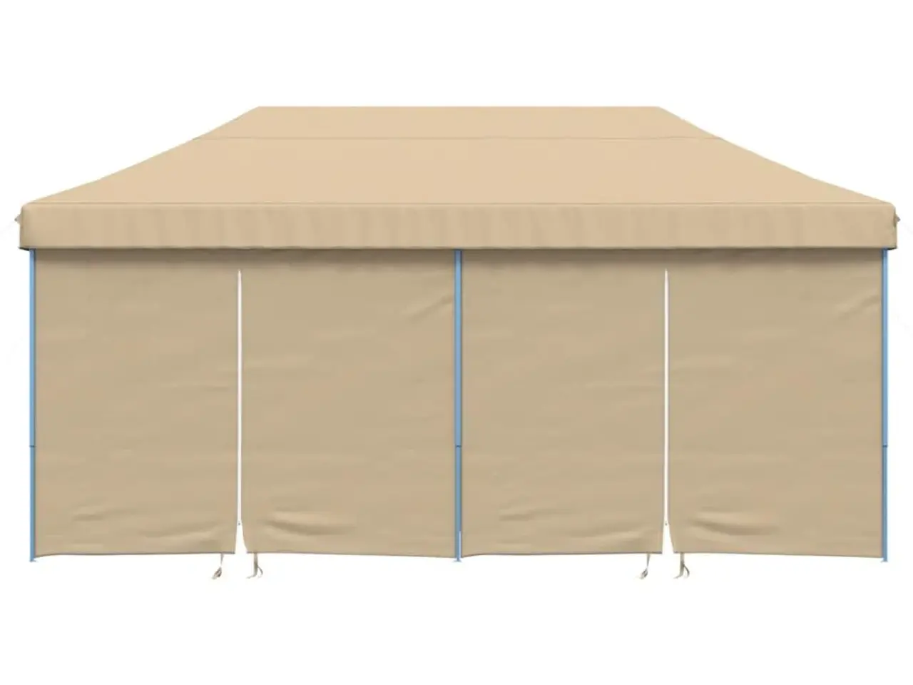Billede 3 - Foldbart pop-up festtelt med 4 sidevægge beige