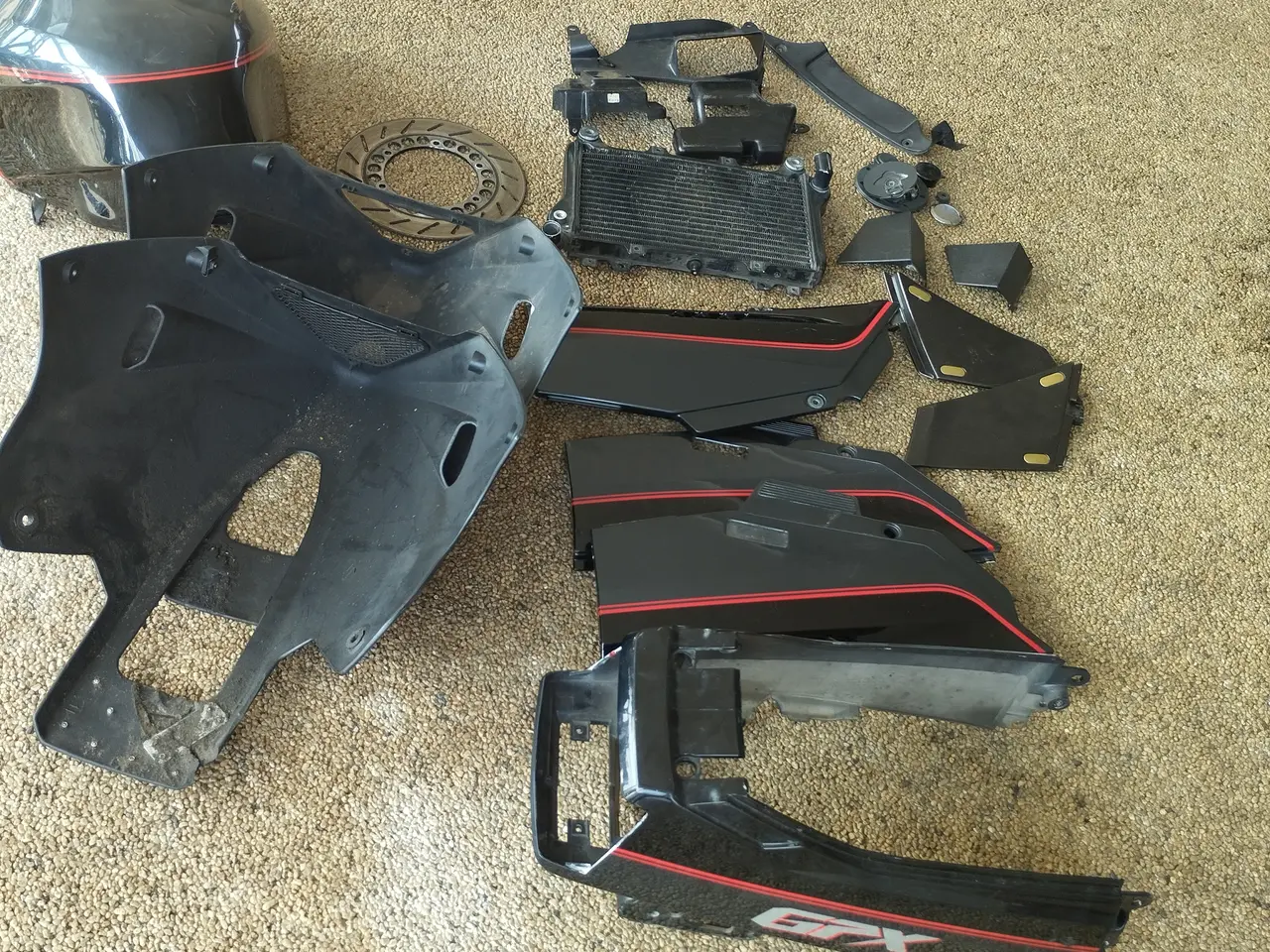 Billede 9 - Stel for og bag til Kawasaki GPX 750R ( se % ) .