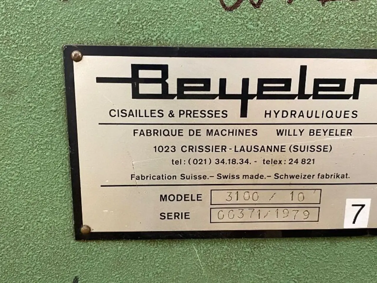 Billede 5 - Beyeler 3100/10