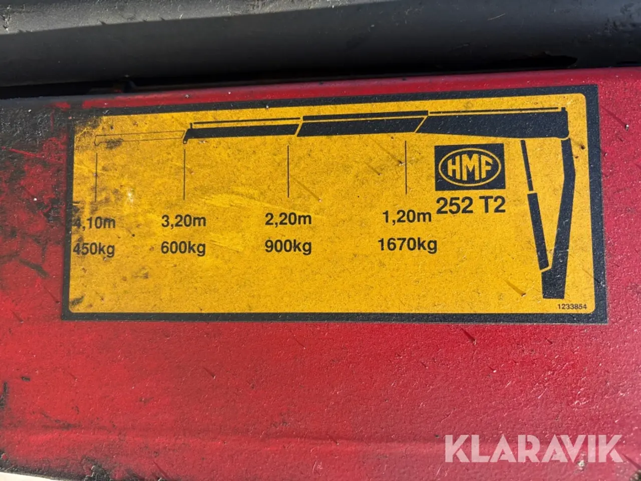 Billede 5 - Kran HMF 252 T2 med 2 udskud - 1 styk