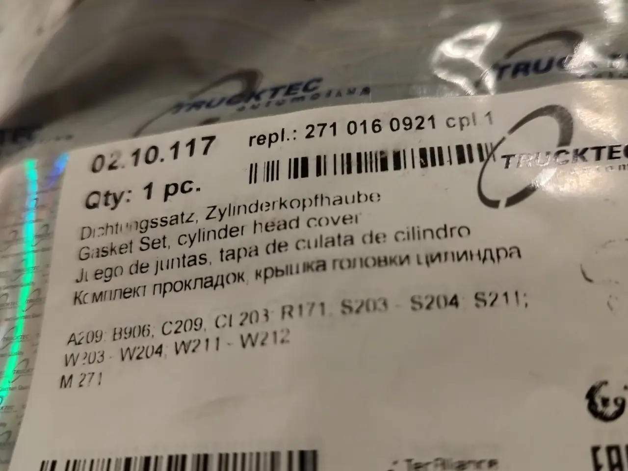 Billede 1 - Ventil dæksel pakning