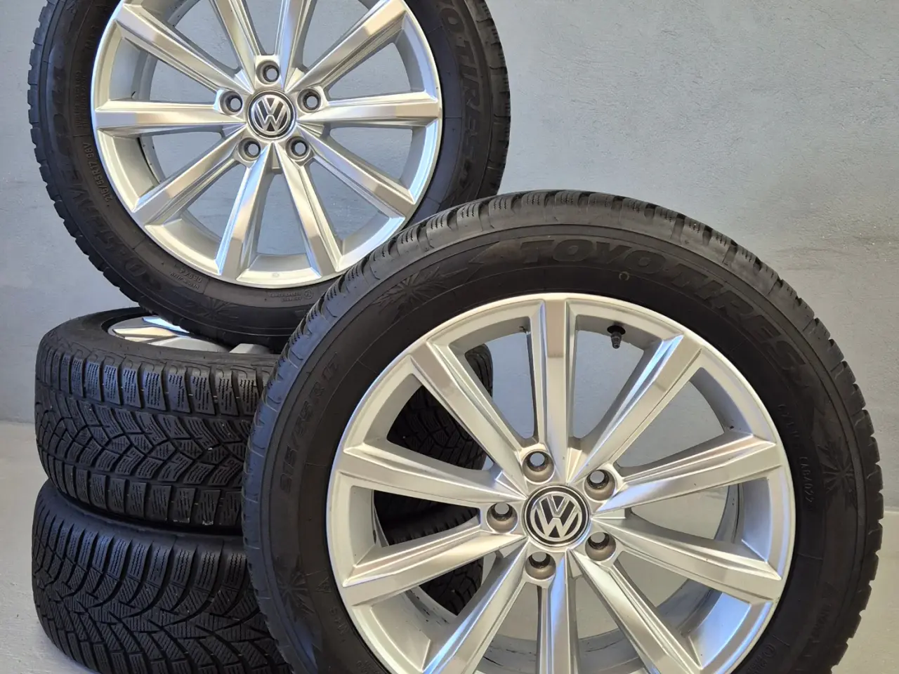 Billede 9 - VW "LONDON" MODEL ORIGINAL ALUFÆLGE MED VINTERDÆK