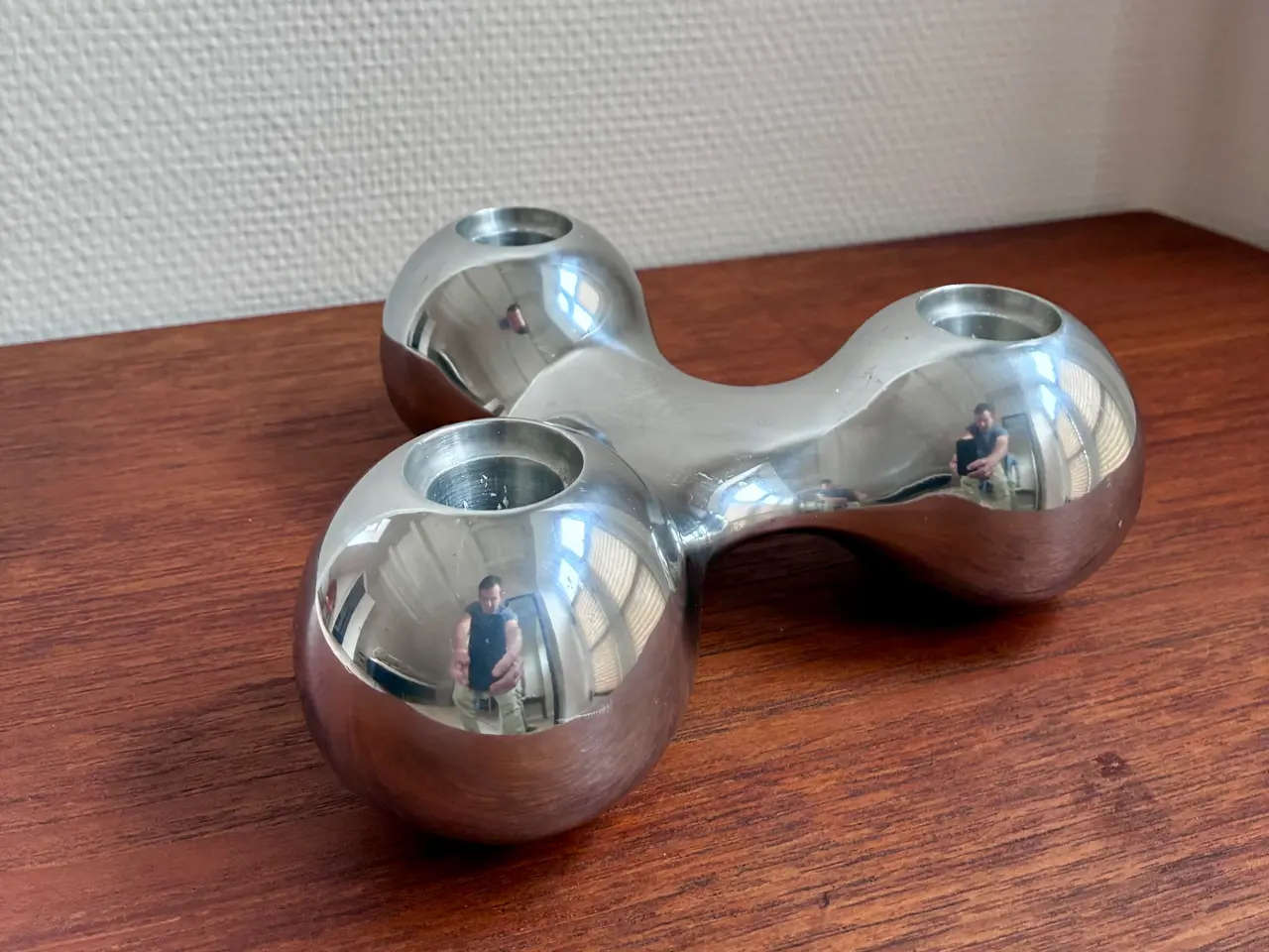 Billede 3 - Aluminium, Lysestage , Arne Jacobsen design for Ge