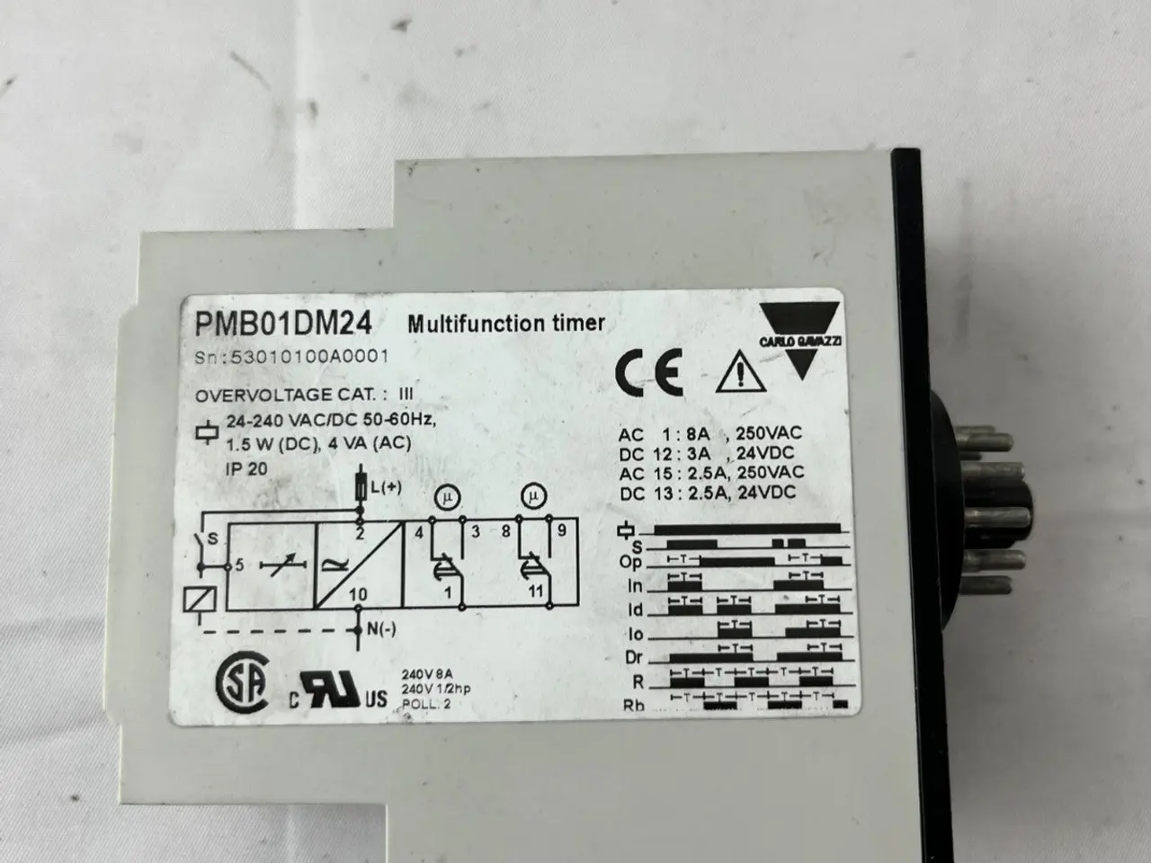 Billede 4 - Carlo Gavazzi PMB01DM24 Multifunction Timer relæ
