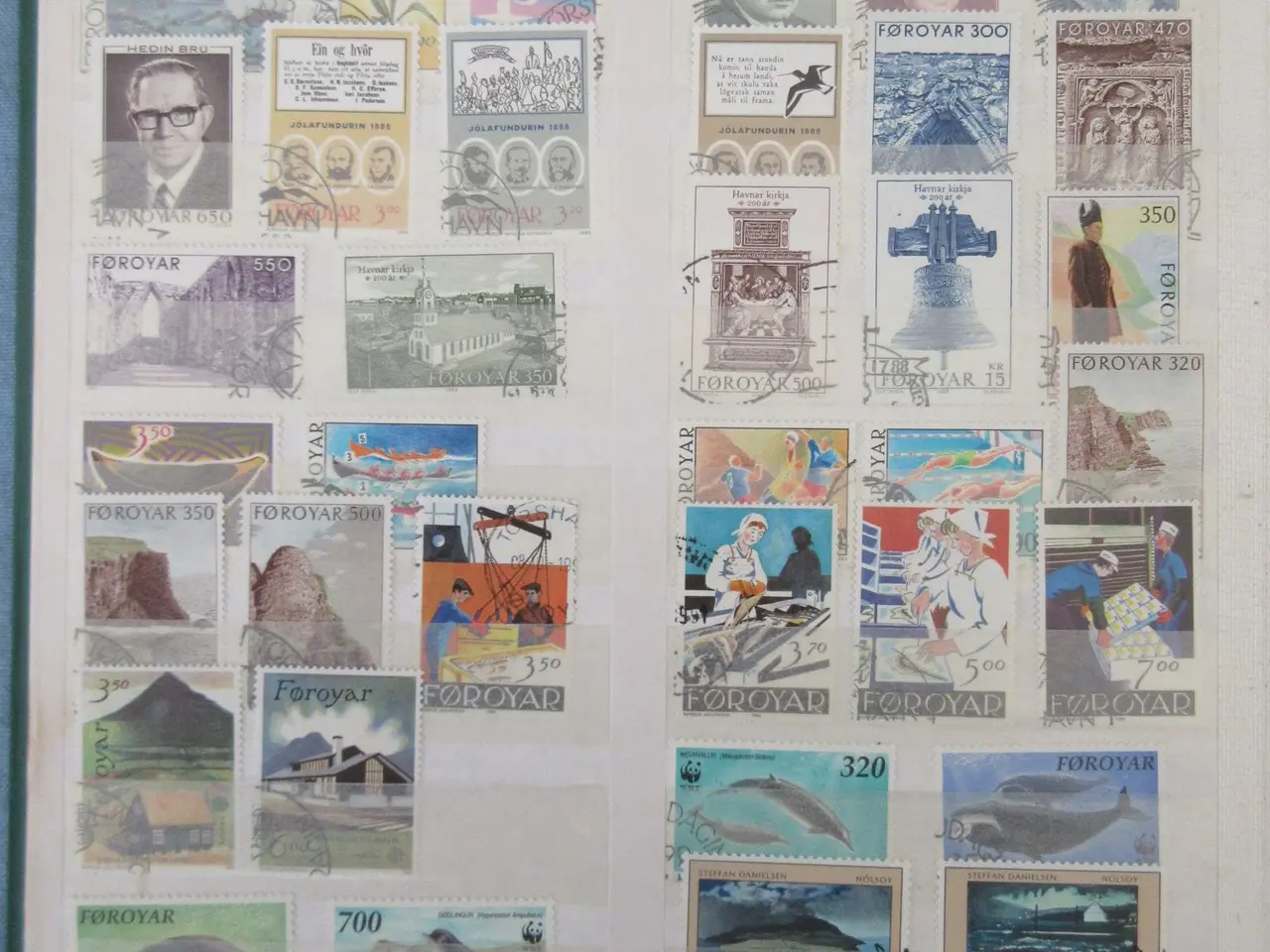 Billede 5 - Samling Færøerne på 300 stemplet mærker