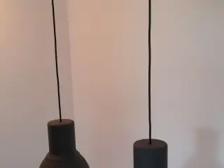 2 mørkegrå pendellamper af mærket Hektar
