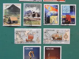 FÆRØERNE - Europafrimærker 1989 - 1998