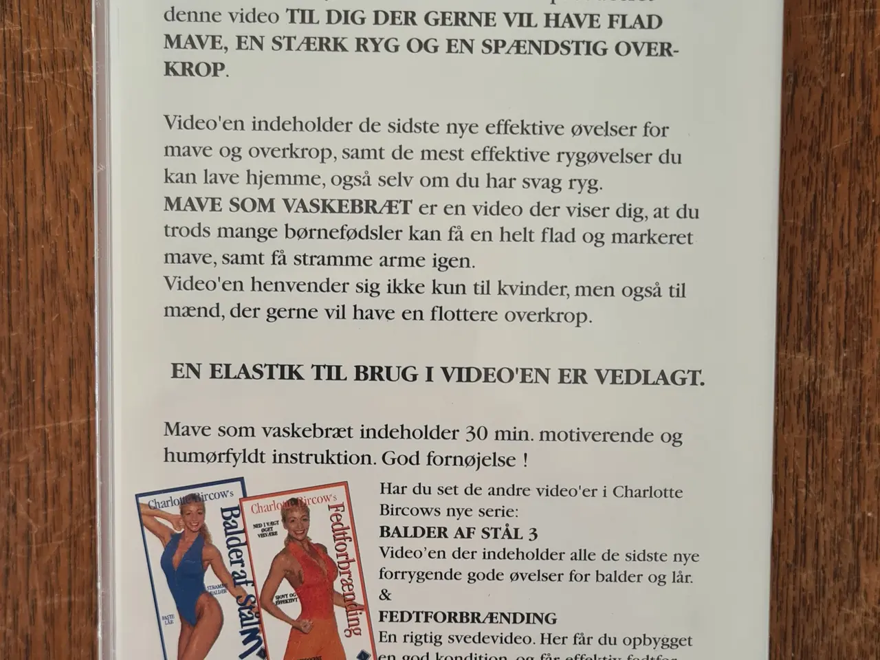 Billede 3 - Charlotte Bircow - Mave som vaskebræt (VHS)