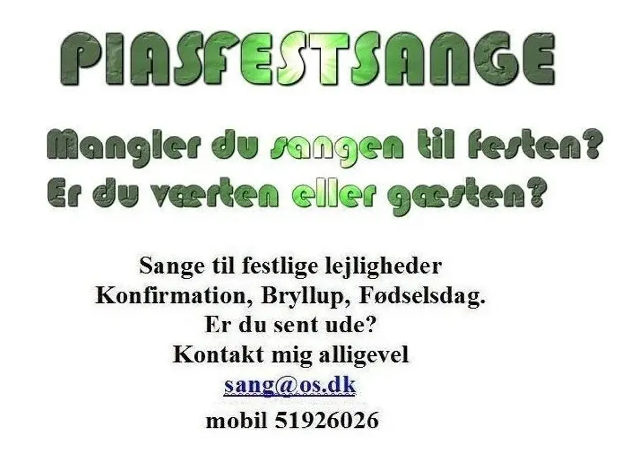 Billede 1 - FESTSANGE