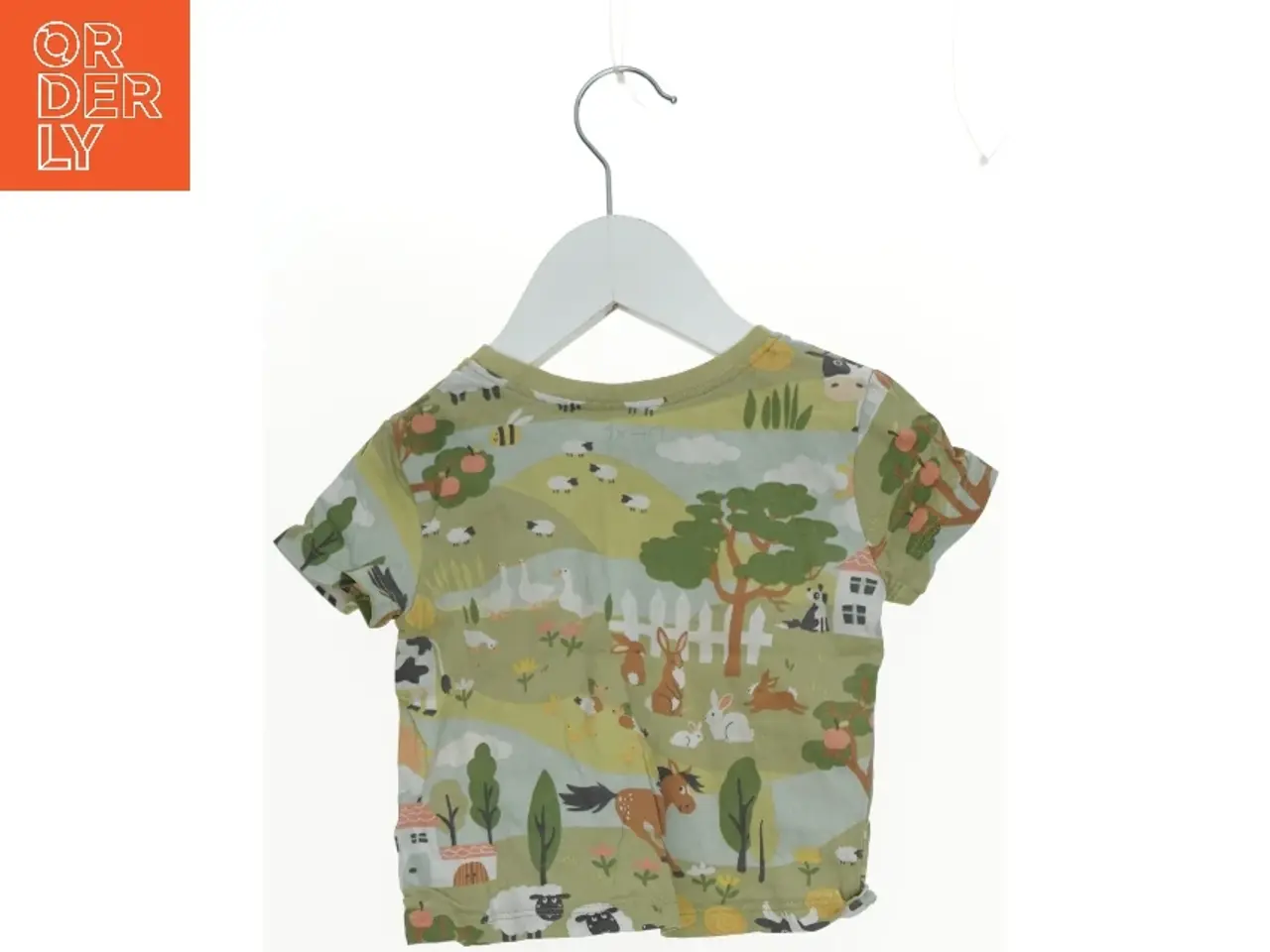 Billede 2 - Børne T-shirt med bondegårdsprint fra Next (str. 68)