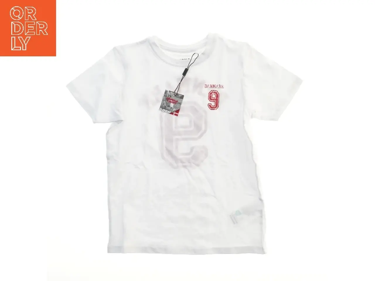 Billede 1 - T-shirt med Danmark tryk (str. 116)