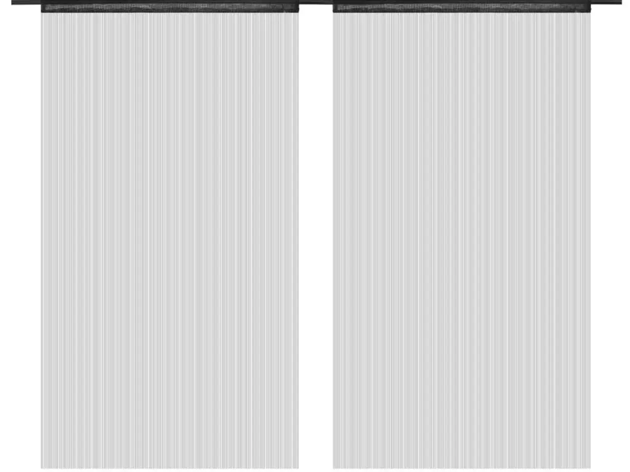 Billede 2 - Trådgardiner 2 stk. 140 x 250 cm sort