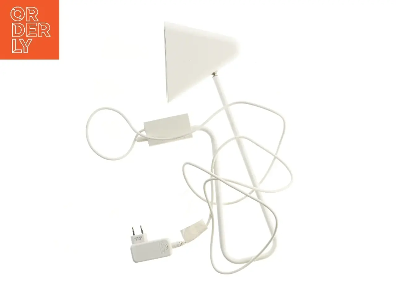 Billede 1 - Hvid Ikea PS12 væglampe med adapter (str. 55 cm)