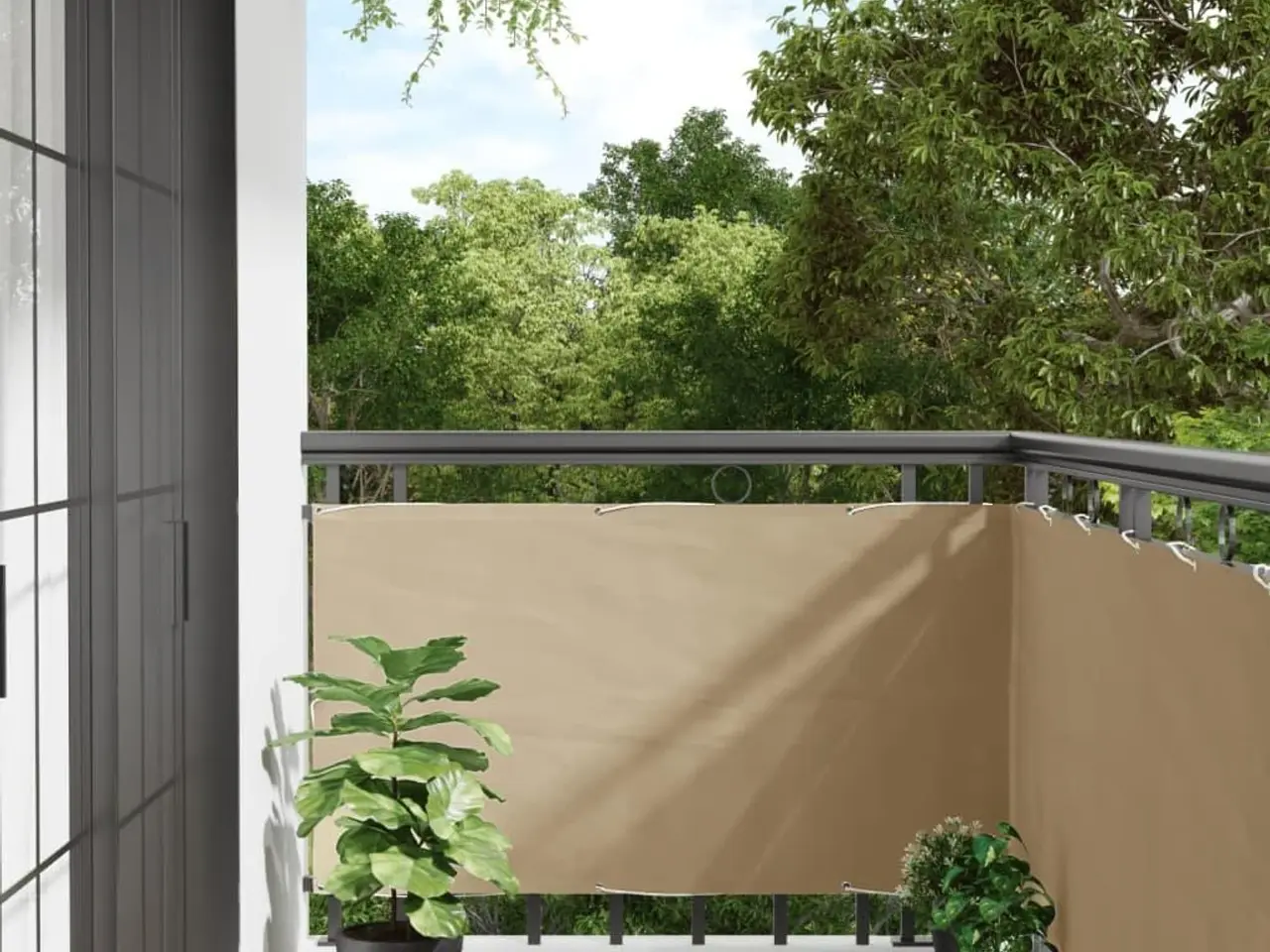 Billede 1 - Altanafskærmning 75 x 500 cm - beige