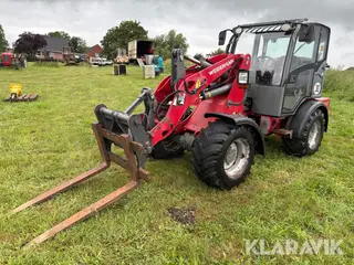 Minilæsser Weidemann 2070 LP med redskaber