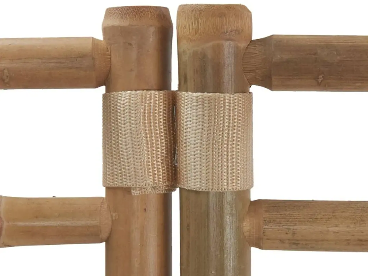 Billede 7 - Foldbar rumdeler med 5 paneler - bambus og cremehvid kanvas, 200 × 180 cm