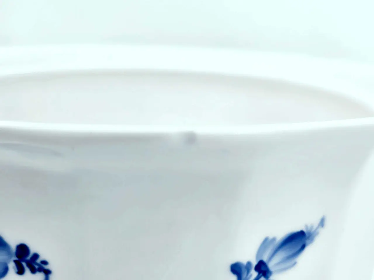Billede 10 - Blå Blomst kantet terrin Porcelæn