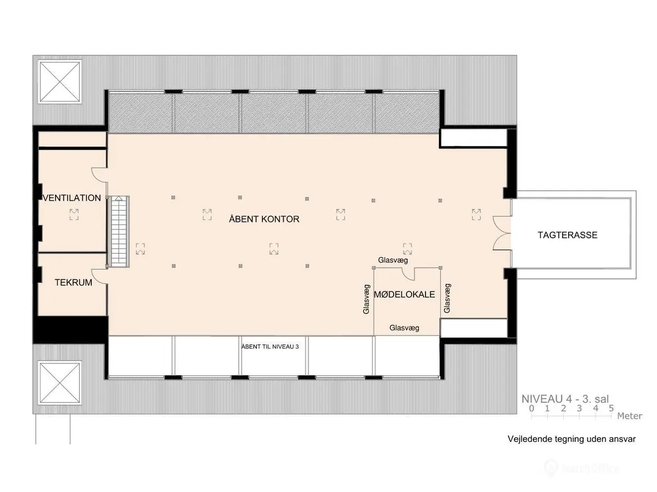 Billede 13 - Roligt kontorlejemål med gårdudsigt Aarhus C. 1.103 m²