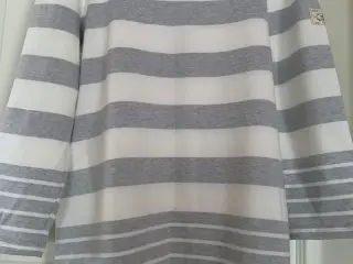 Joules bluse, ny, grå/råhvid