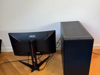 Gaming-PC + AOC C24G1 + TRFY tastatur & mus – GTX