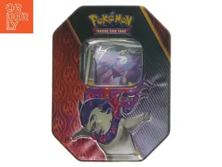 Pokémon tin box with trading cards fra Pokemon (str. 15x11x7,5 cm)