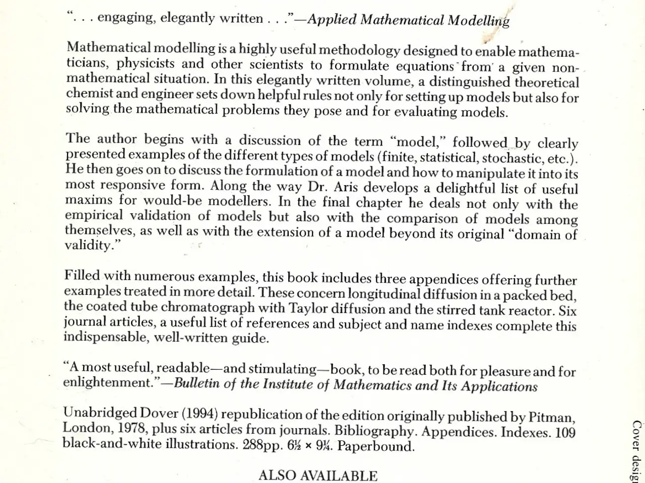 Billede 2 - Mathematical Modelling Techniques
