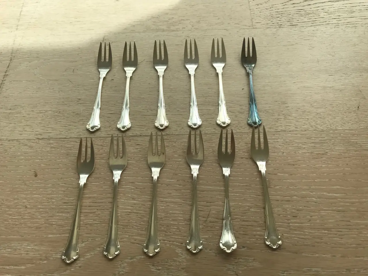 Billede 1 - Kagegafler sølv, Anne Marie