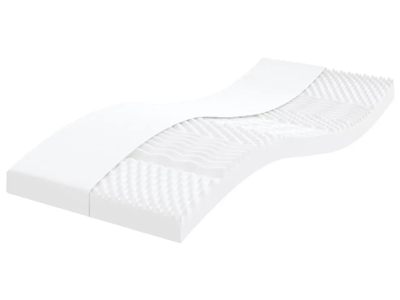 Billede 1 - Skummadras til børn 80×160 cm - 7 zoner, 20 ILD, hvid