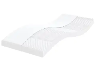 Skummadras til børn 80×160 cm - 7 zoner, 20 ILD, hvid