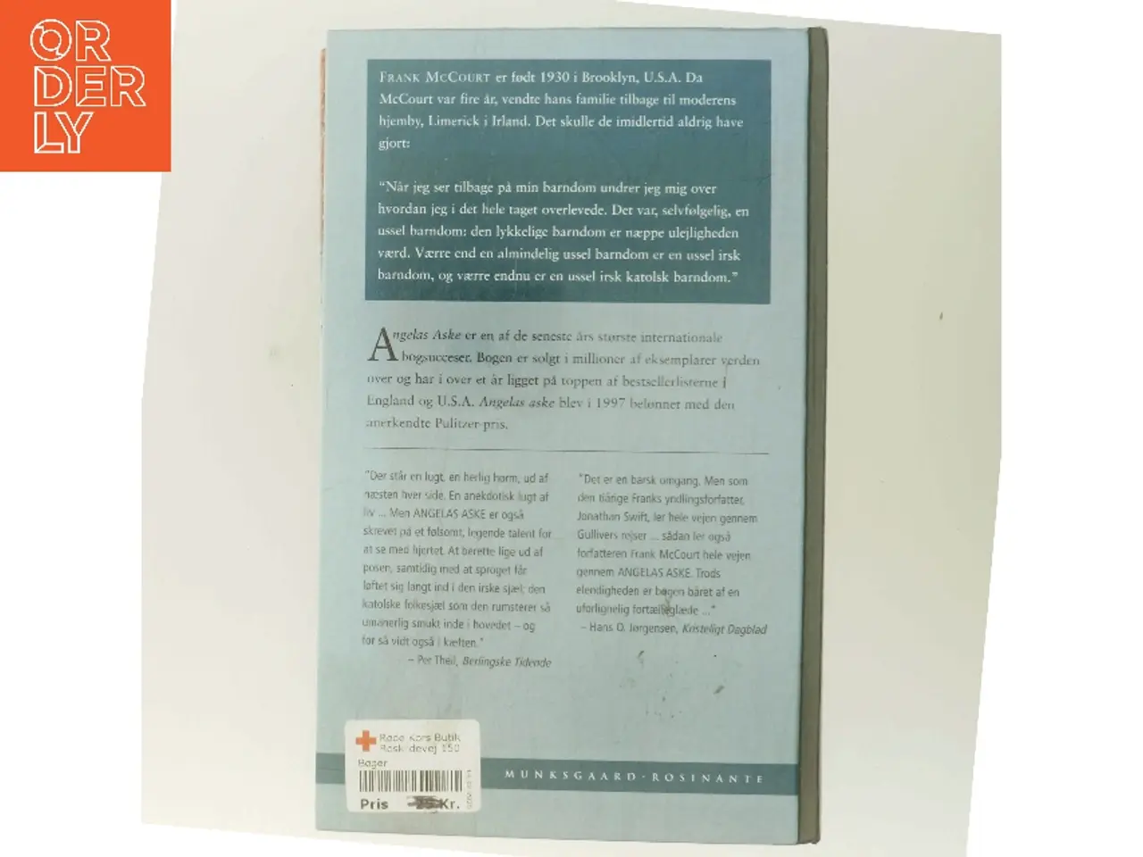Billede 3 - Angelas aske af Frank McCourt (Bog)