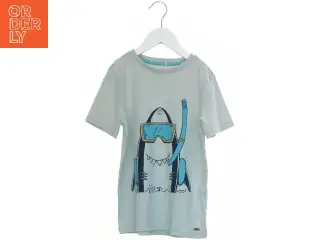 Minymo t-shirt med haj (str. 140 cm)