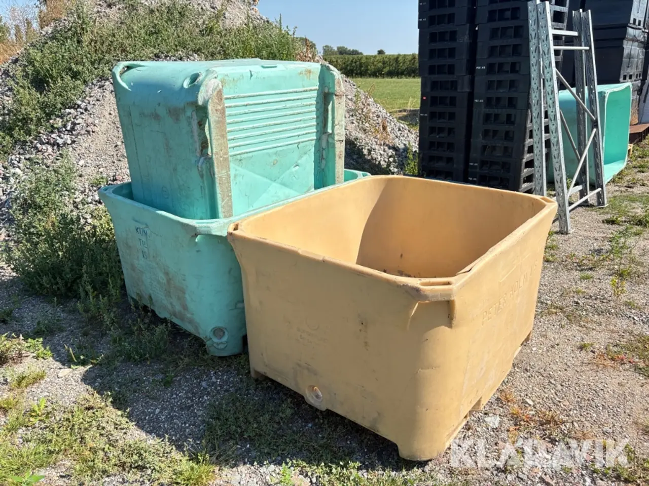 Billede 1 - Store plastkar - 6 styk