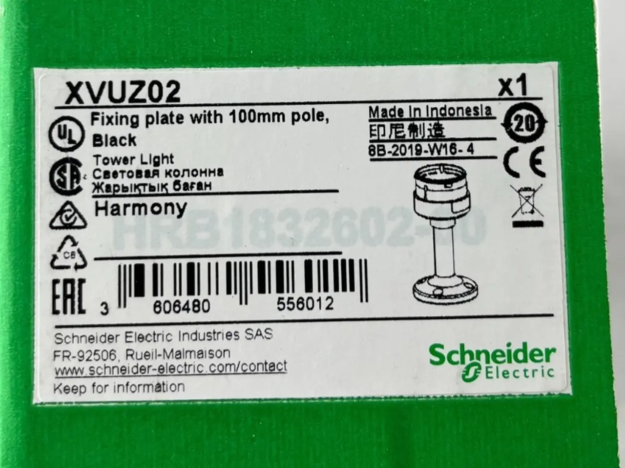 Billede 1 - Schneider Electric XVUZ02 Harmony XVU Tower Light