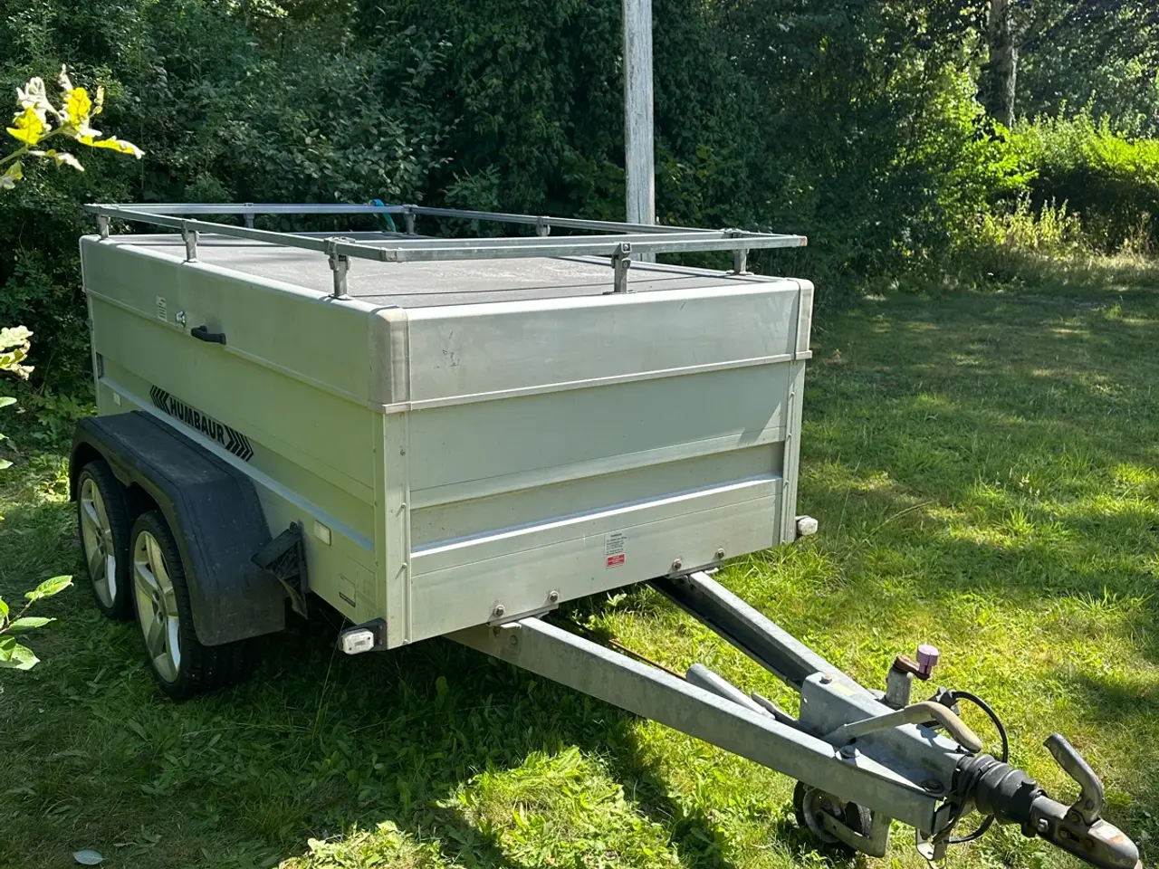 Billede 1 - Humbaur Lukkettrailer med sidetip Låg