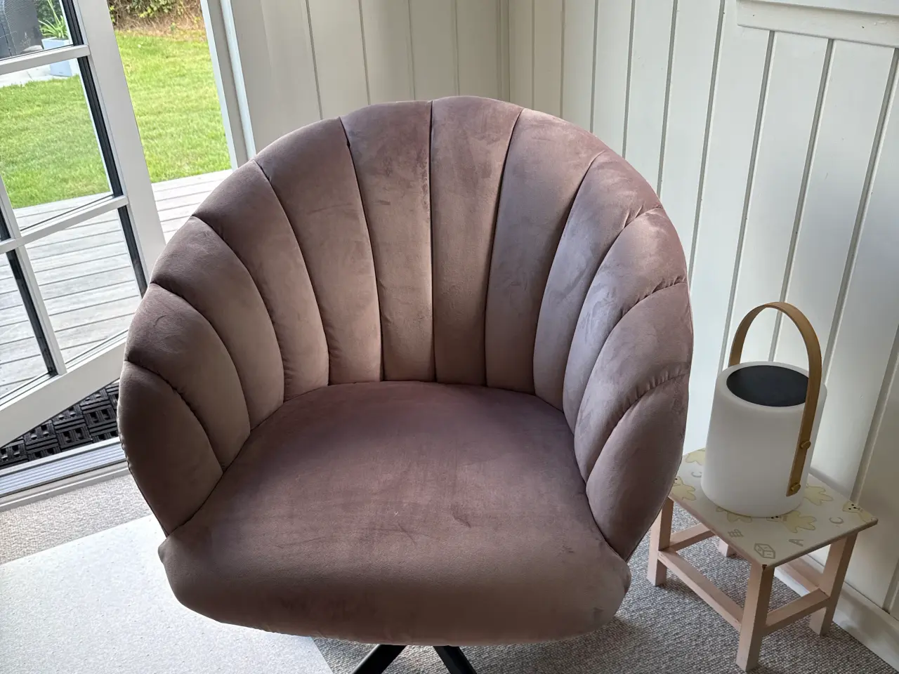 Billede 1 - Lænestol i velour