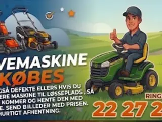 Havetraktor / Havemaskine købes !!