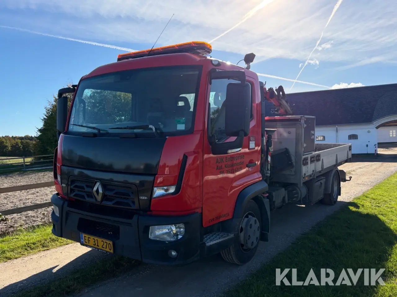 Billede 1 - Kranbil Renault D-serien D 7.5 180
