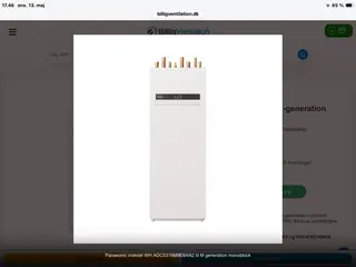Ny Varmepumpe Panasonic 