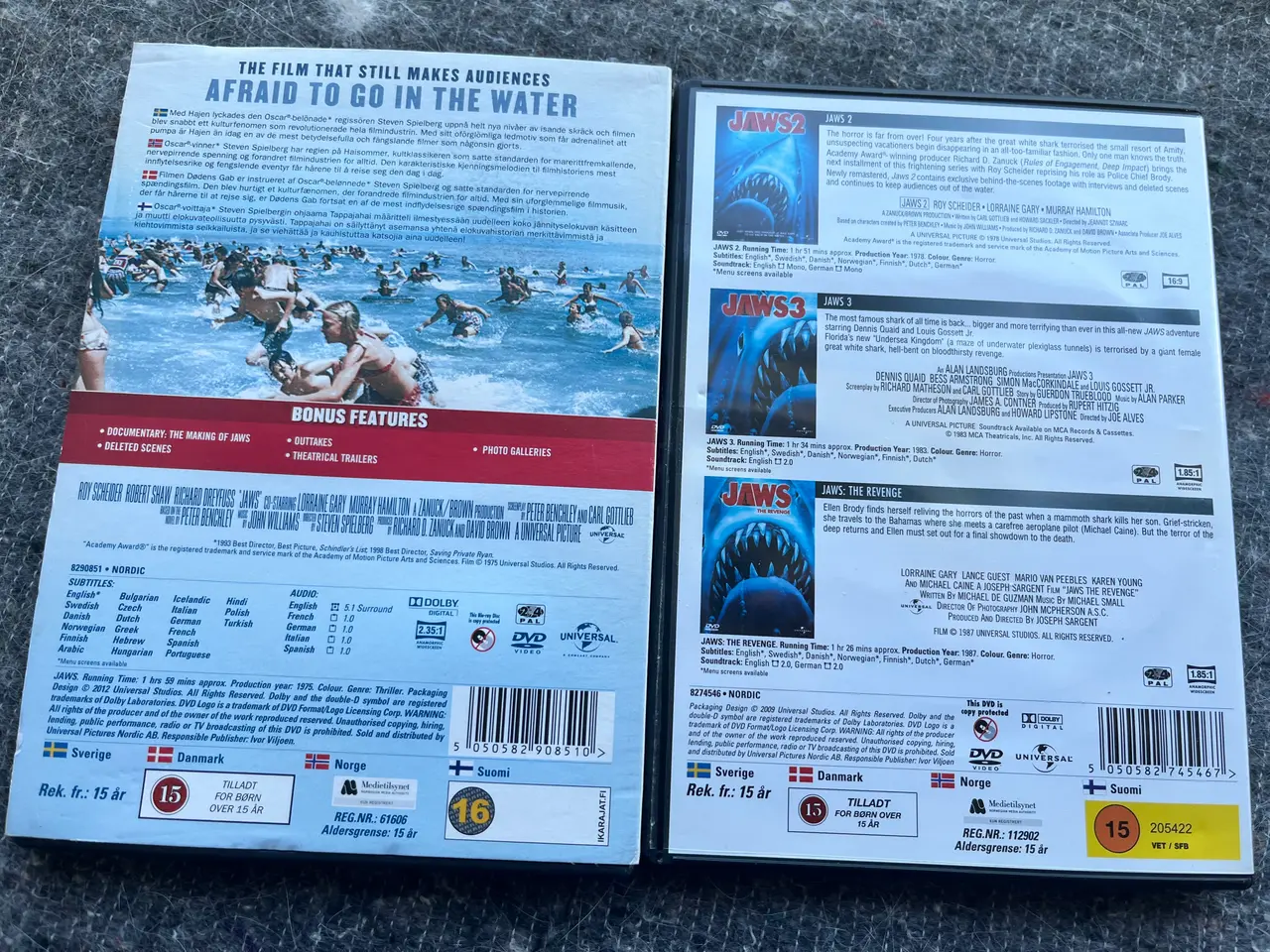Billede 2 - JAWS 1-4 dvd 