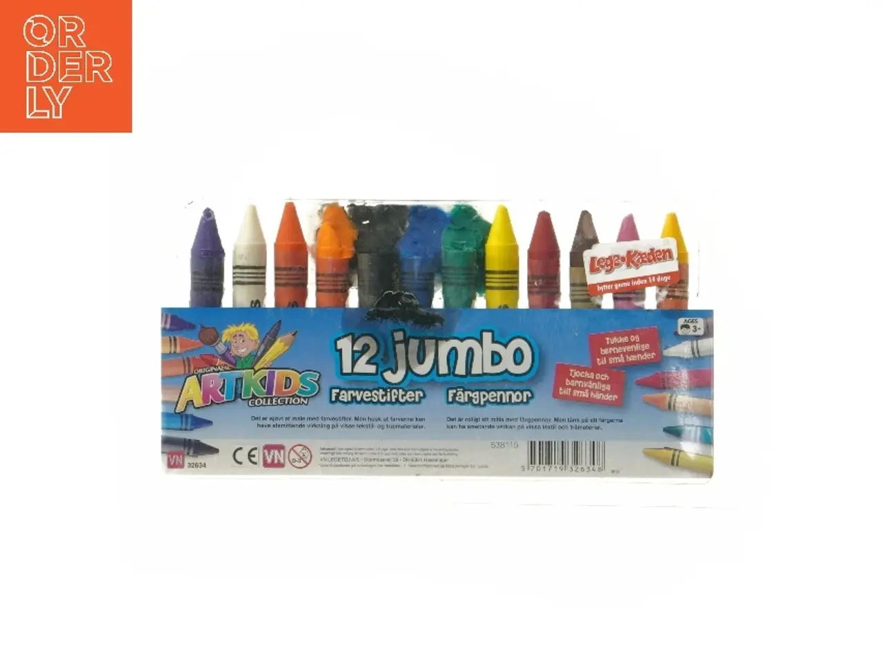 Billede 1 - Jumbo farvestifter fra Art Kids Collection (str. 10 cm)