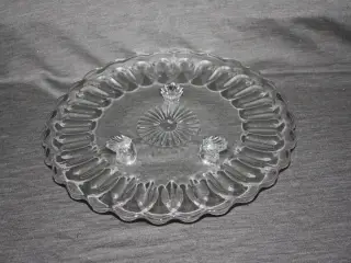 Glas kageopsats med 3 ben