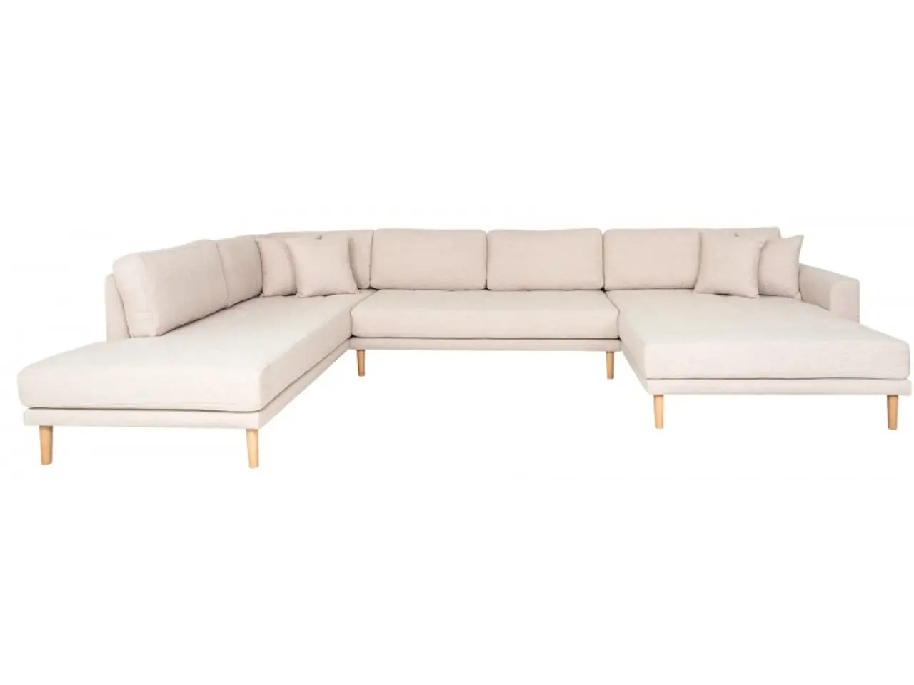 Billede 1 - Lido - Hjørnesofa med Venstrevendt Chaiselong - sand stof