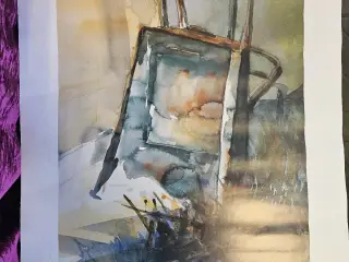Ulla Ohlsson trillebør, '91, plakat