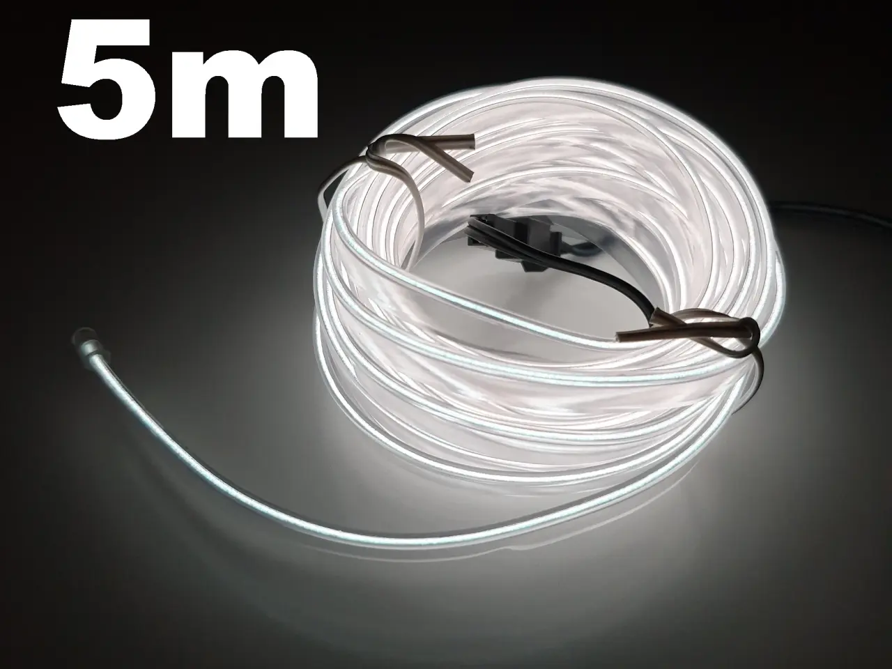 Billede 1 - NY! 5m Hvid Kold Neon + 12V Inverter