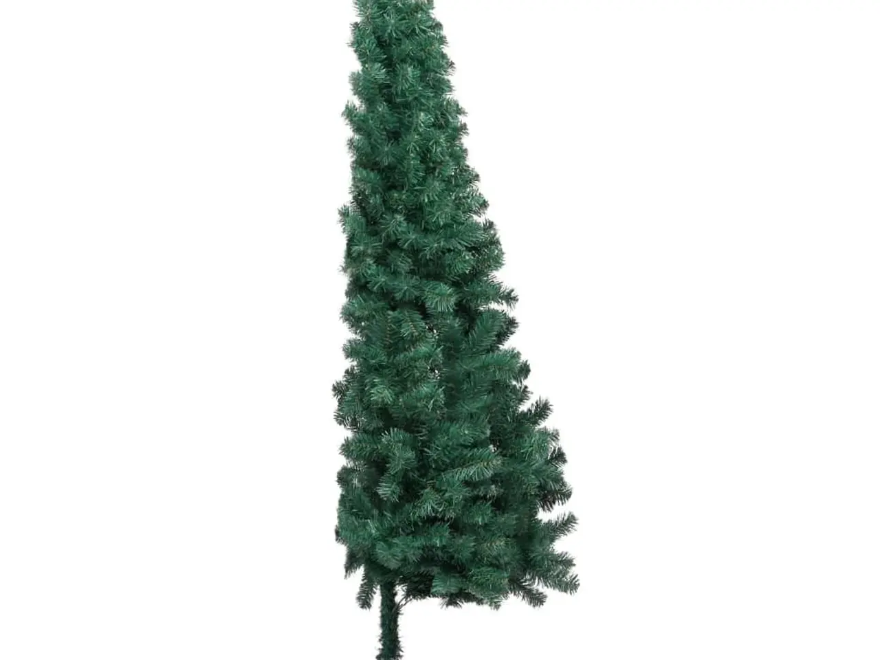 Billede 4 - Kunstigt halvt juletræ med fod 180 cm - grøn