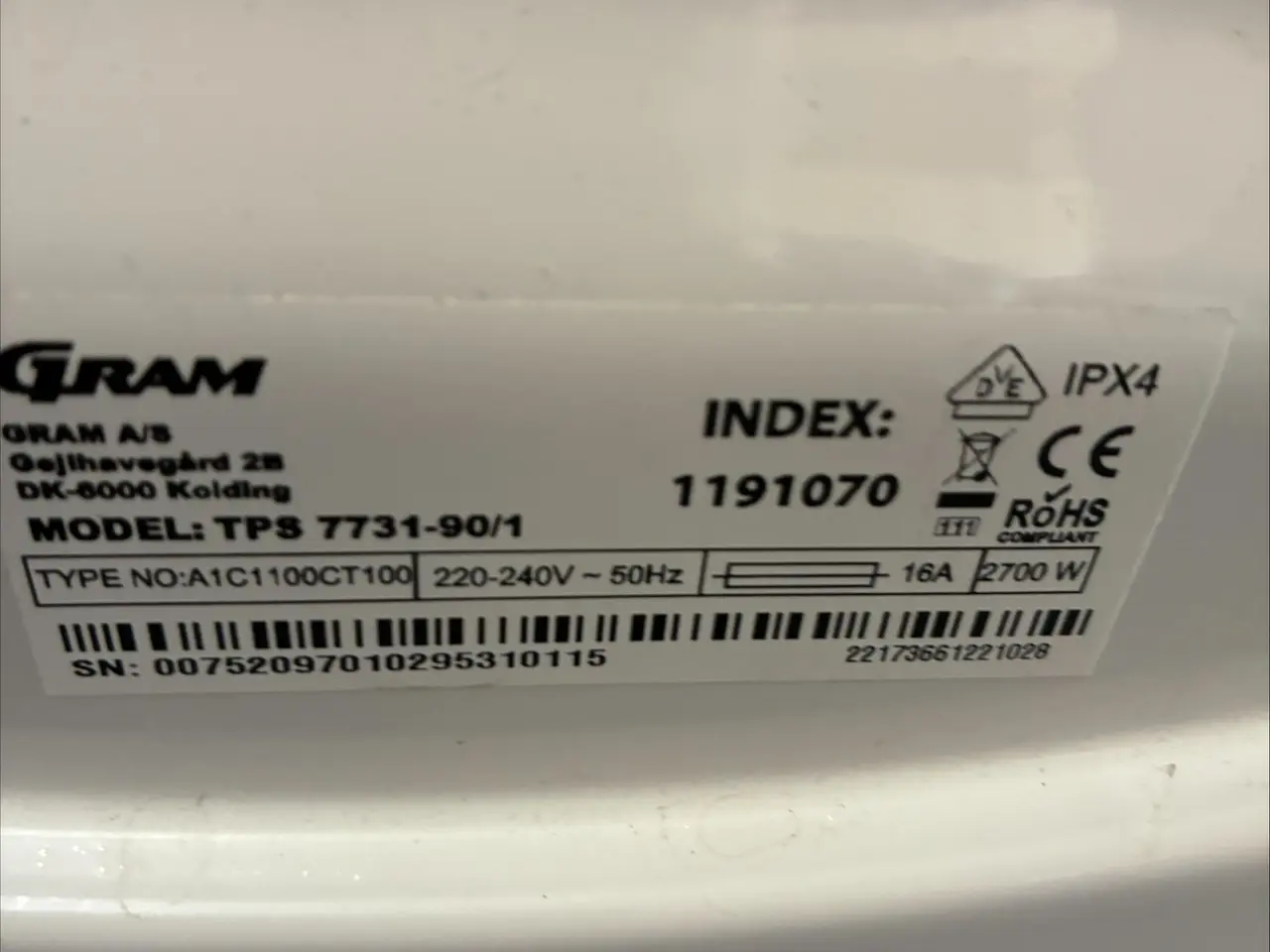 Billede 2 - Gram kondenstørretumbler tps7731-90/1